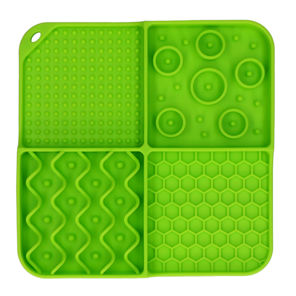 Eat Slow Live Longer Lick Mat Dimensions Rectangle Groen