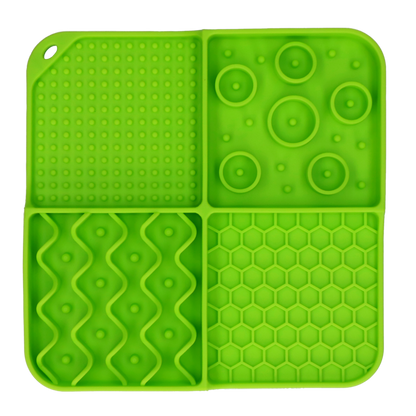 Eat Slow Live Longer Lick Mat Dimensions Rectangle Groen