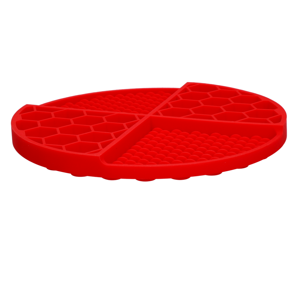 Eat Slow Live Longer Lick Mat Dimensions Circle Rood
