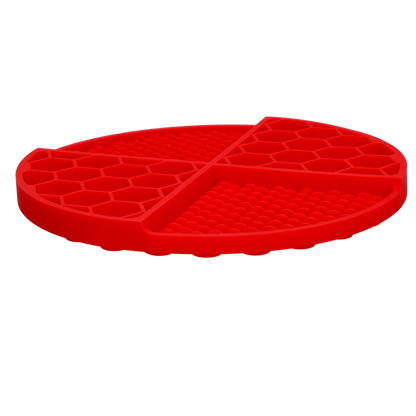 Eat Slow Live Longer Lick Mat Dimensions Circle Rood