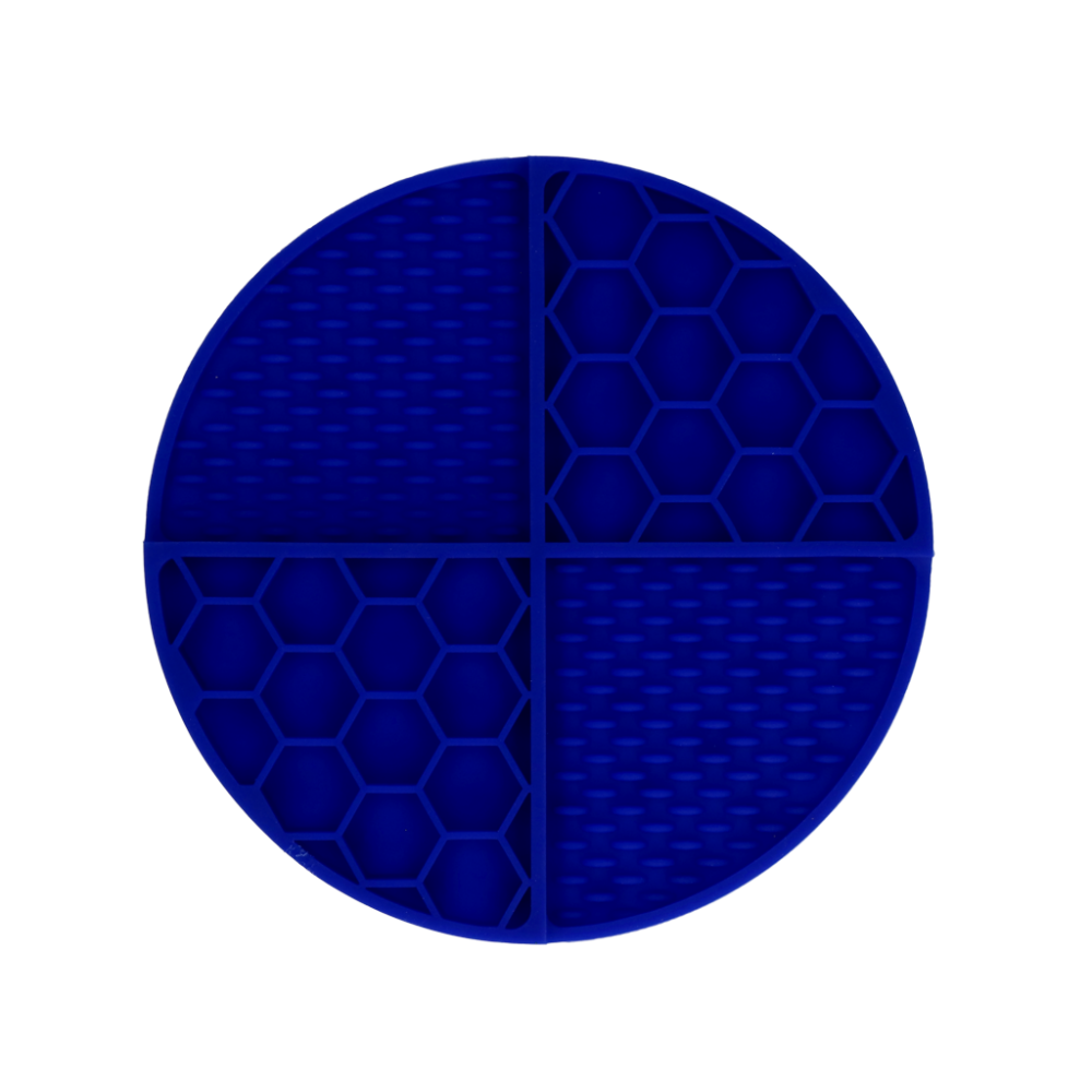 Eat Slow Live Longer Lick Mat Dimensions Circle Blauw