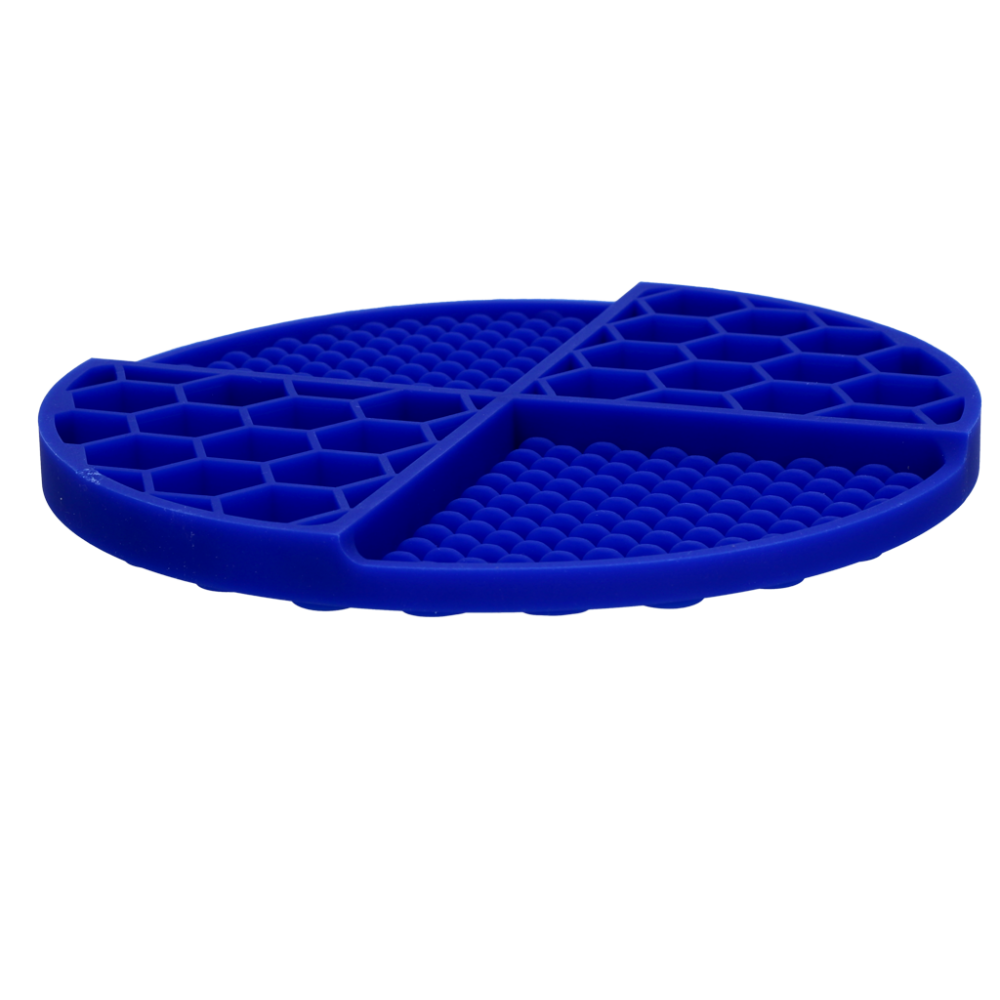 Eat Slow Live Longer Lick Mat Dimensions Circle Blauw