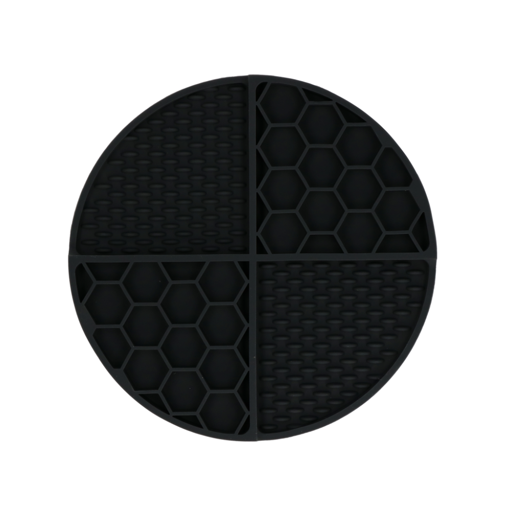 Eat Slow Live Longer Lick Mat Dimensions Circle Grijs