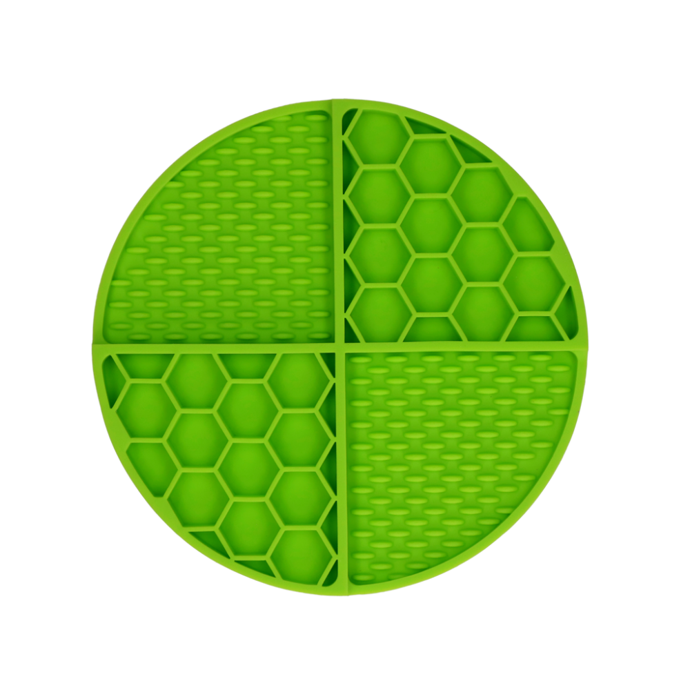 Eat Slow Live Longer Lick Mat Dimensions Circle Groen