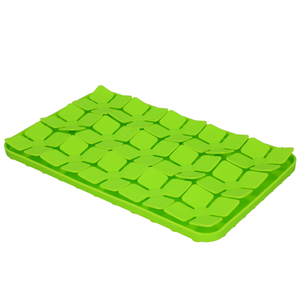 Eat Slow Live Longer Lick Mat Dimensions Flower Groen