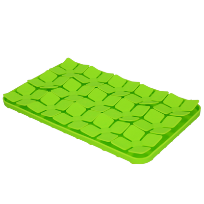 Eat Slow Live Longer Lick Mat Dimensions Flower Groen