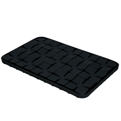 Eat Slow Live Longer Lick Mat Dimensions Flower Grijs