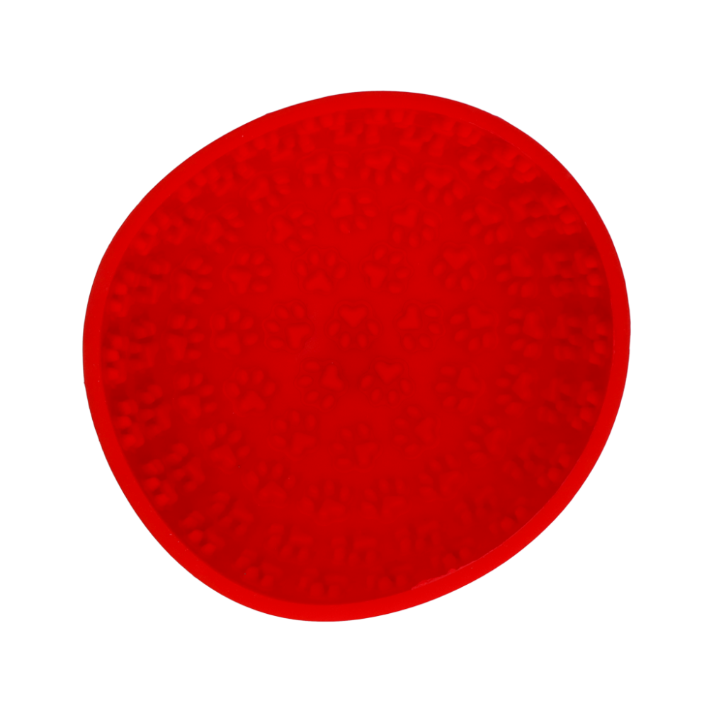 Eat Slow Live Longer Lick Mat Wobble Bowl Rood