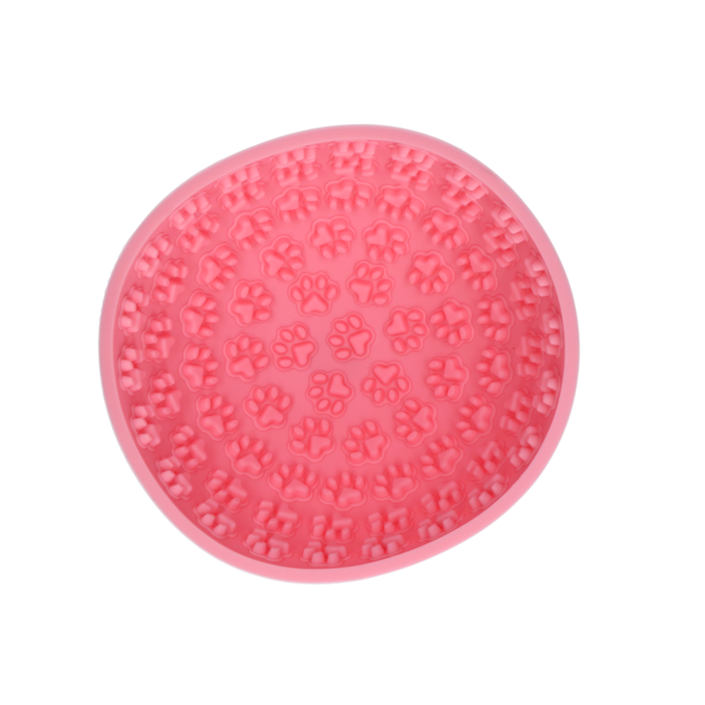Eat Slow Live Longer Lick Mat Wobble Bowl Roze