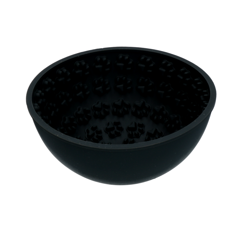 Eat Slow Live Longer Lick Mat Wobble Bowl Grijs