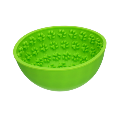 Eat Slow Live Longer Lick Mat Wobble Bowl Groen