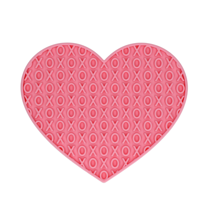 Eat Slow Live Longer Lick Mat Lovely Heart Roze