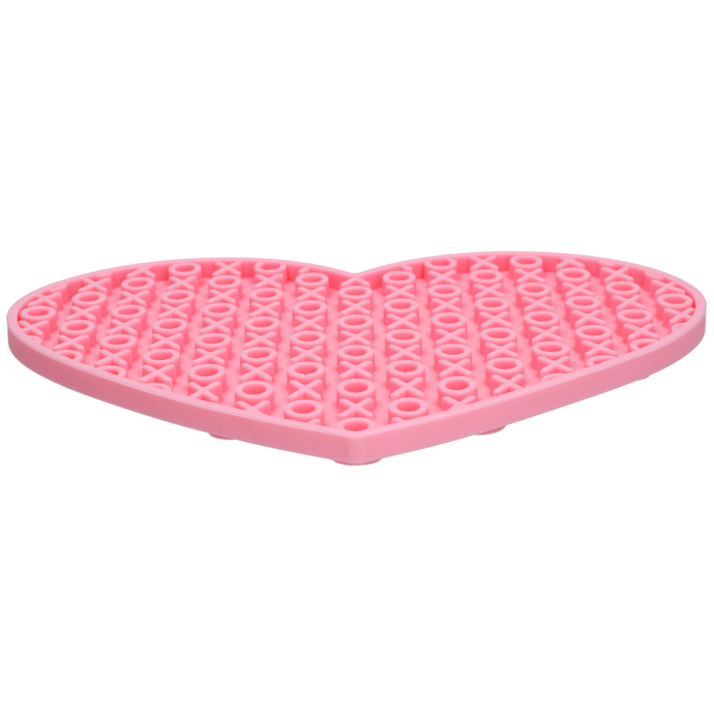 Eat Slow Live Longer Lick Mat Lovely Heart Roze