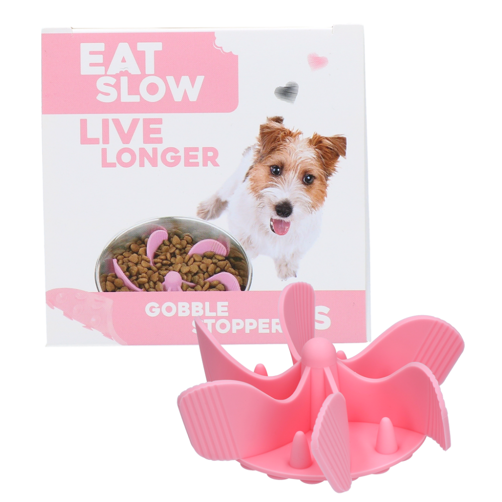 Eat Slow Live Longer Gobble Stopper Roze S