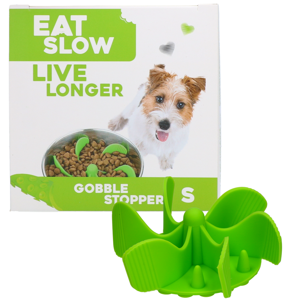 Eat Slow Live Longer Gobble Stopper Groen S