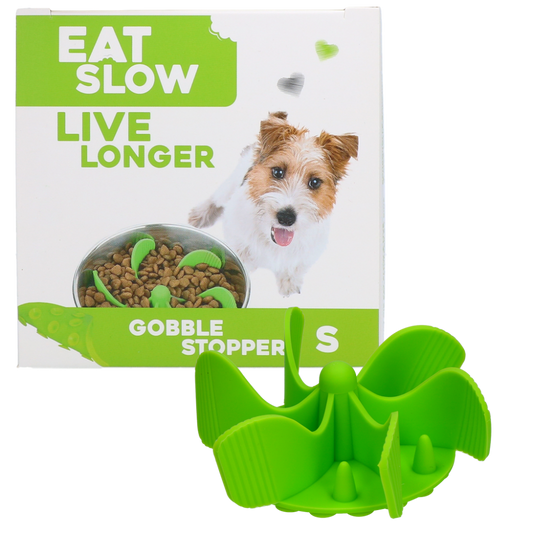 Eat Slow Live Longer Gobble Stopper Groen S