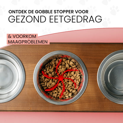 Eat Slow Live Longer Gobble Stopper Rood M