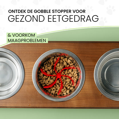 Eat Slow Live Longer Gobble Stopper Groen M