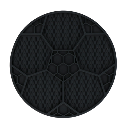 Eat Slow Live Longer Lick Mat Soccer Ball Grijs