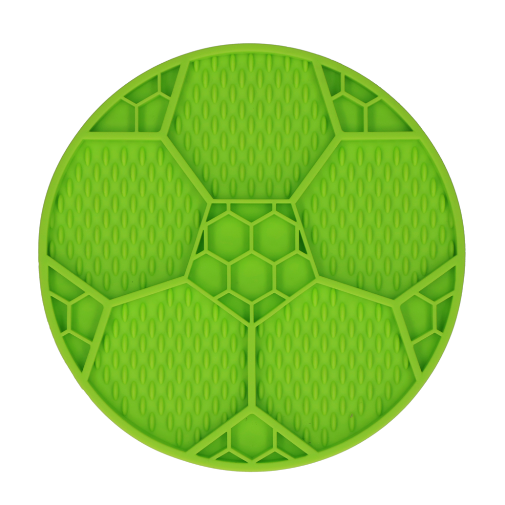 Eat Slow Live Longer Lick Mat Soccer Ball Groen