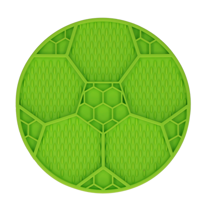 Eat Slow Live Longer Lick Mat Soccer Ball Groen