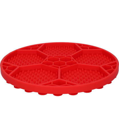 Eat Slow Live Longer Lick Mat Soccer Ball Rood