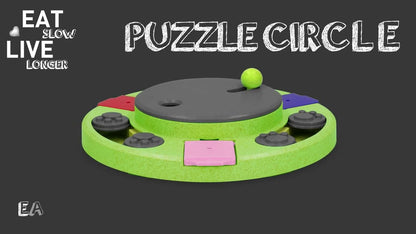 Eat Slow Live Longer Puzzle Circle
