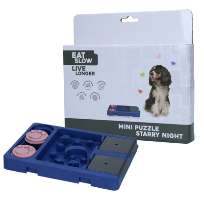 Eat Slow Live Longer Mini Puzzle Starry Night
