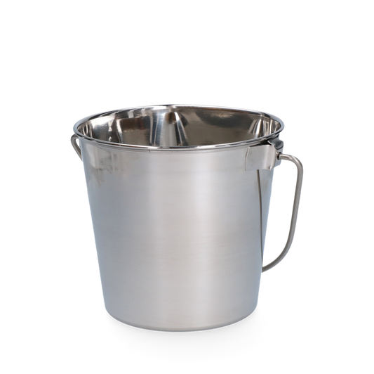 Emmer RVS met platte zijde 0,95 l