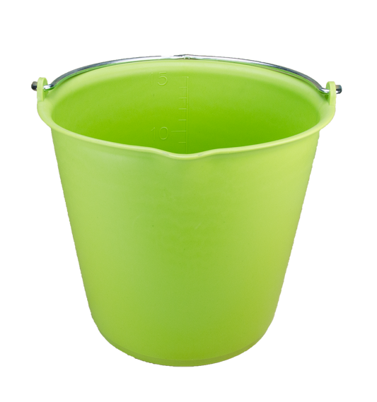 Emmer 15 l met schenktuit Groen