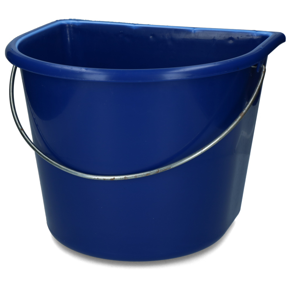 Emmer met vlakke kant 15 l Blauw