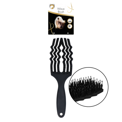 Excellent Horse Wave Brush Zwart