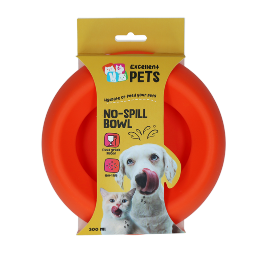 Excellent Pets No-Spill Bowl 300ml Oranje S