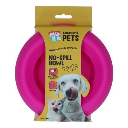 Excellent Pets No-Spill Bowl 300ml Roze S