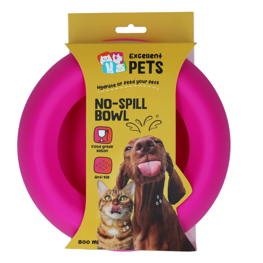 Excellent Pets No-Spill Bowl 800ml Roze M
