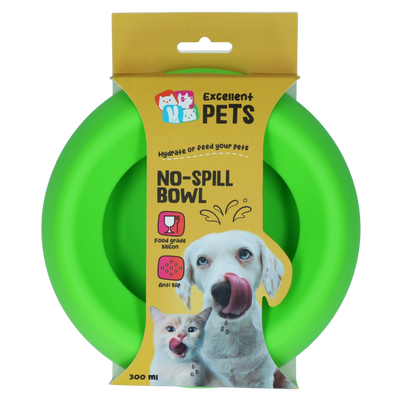 Excellent Pets No-Spill Bowl 300ml Groen S