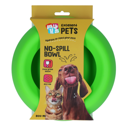 Excellent Pets No-Spill Bowl 800ml Groen M
