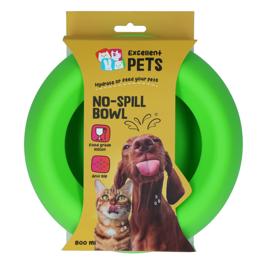 Excellent Pets No-Spill Bowl 800ml Groen M