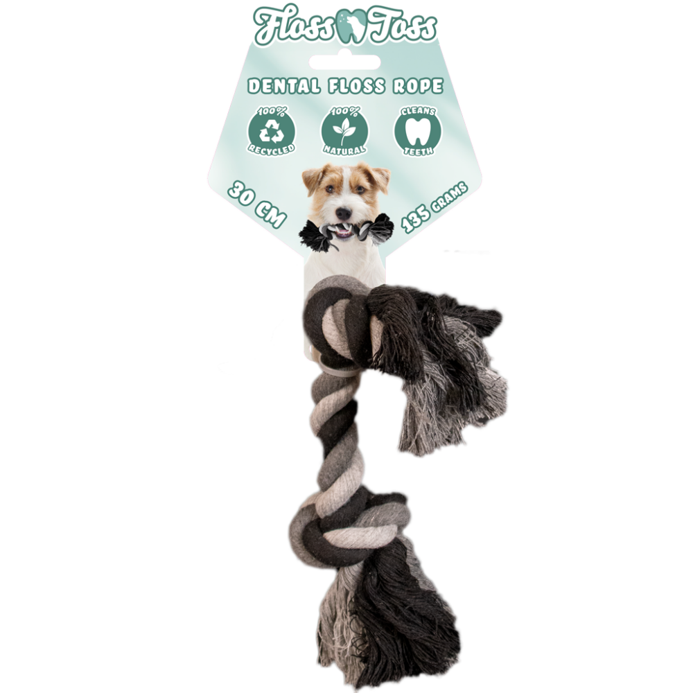 Floss Toss Dental Rope 2 Knot 30 cm
