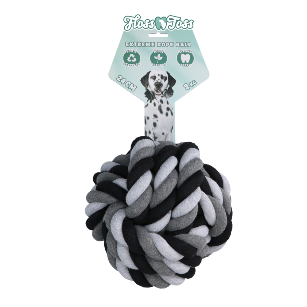 Floss Toss Dental Rope Exteme Ball - 24 cm
