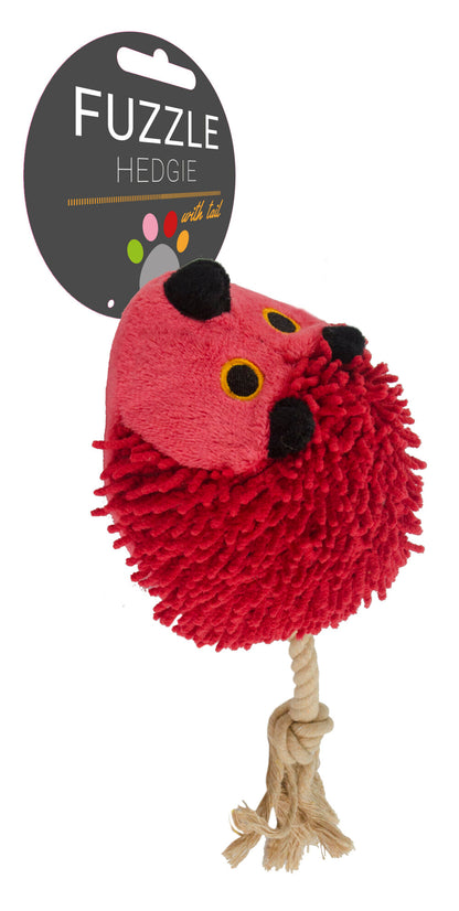 Fuzzle Hedgie met staart Rood