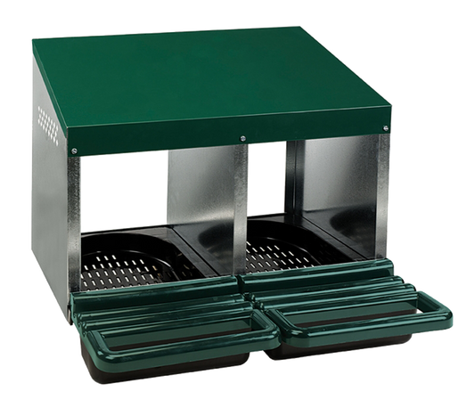Gaun Pluimvee Legnest Plastic Vloer 2 Vakken (Max. 10 kippen)