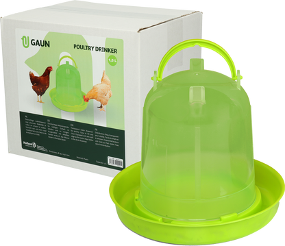 Gaun Pluimvee Drinktoren Limoengroen 1,5 l