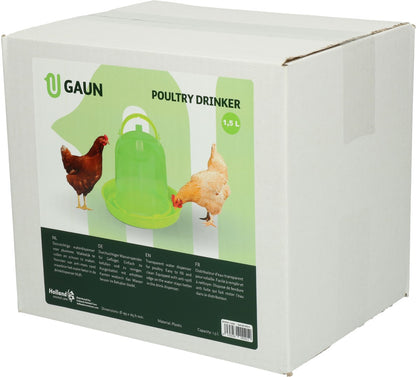 Gaun Pluimvee Drinktoren Limoengroen 1,5 l