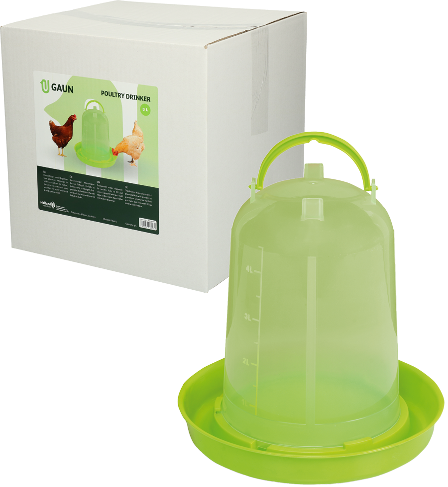 Gaun Pluimvee Drinktoren Limoengroen 5 l