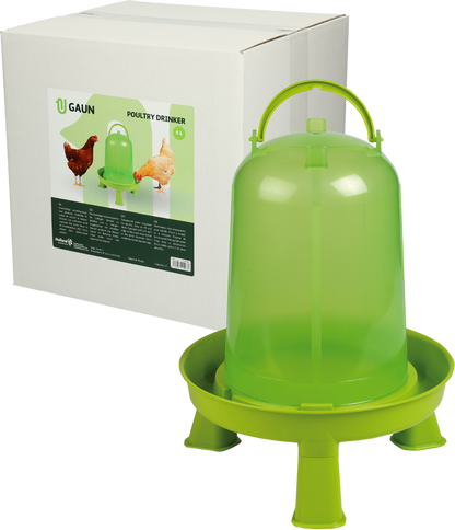 Gaun Pluimvee Drinktoren op Pootjes Limoengroen 5 l