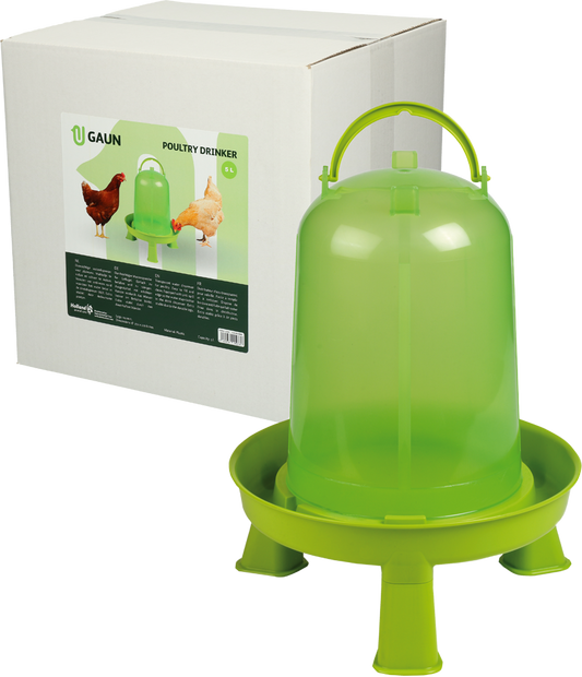 Gaun Pluimvee Drinktoren op Pootjes Limoengroen 5 l