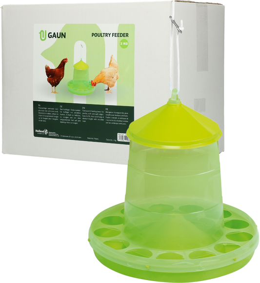 Gaun Pluimvee Voertoren Limoengroen 2 kg