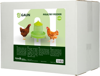 Gaun Pluimvee Voertoren op Pootjes Limoengroen 8 kg
