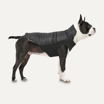 Goo-eez Mock Neck Signature Wrap Jacket L Zwart